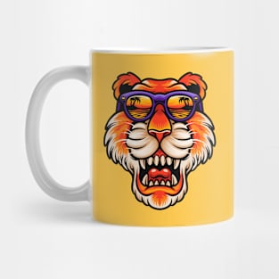 Cool Tiger with Summer Vibes Mug